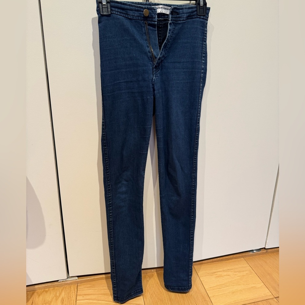 American Apparel Dark Blue Skinny Jeans
